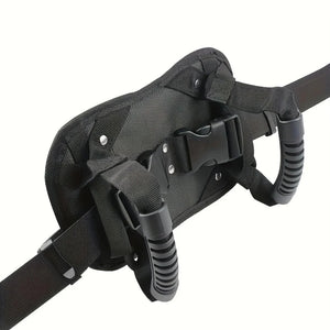 SledGrip safety belt on a white background, showing both non-slip handles.